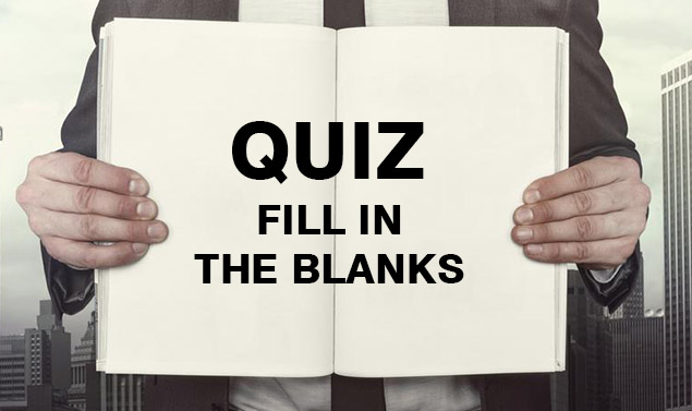 Contoh soal Fill the Blanks buku
