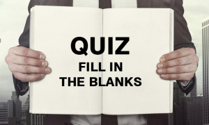 Contoh Soal-Soal Fill in the Blanks